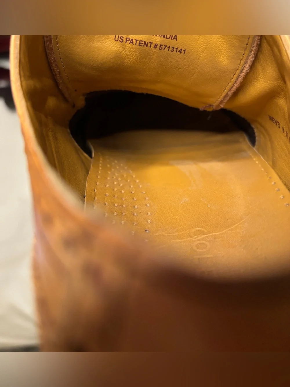 Cole Haan Air Giraldo British Tan Leather Wingtip Oxfords Men’s 9 M
